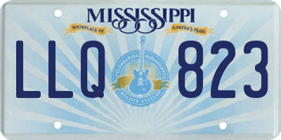 MS license plate LLQ823