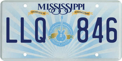 MS license plate LLQ846