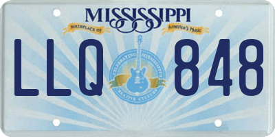 MS license plate LLQ848