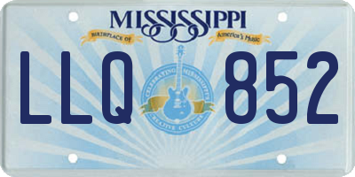 MS license plate LLQ852