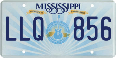 MS license plate LLQ856