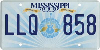 MS license plate LLQ858