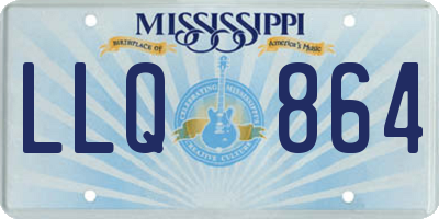 MS license plate LLQ864