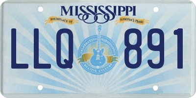 MS license plate LLQ891