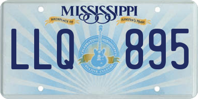 MS license plate LLQ895