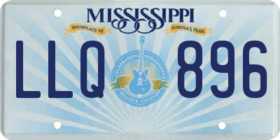 MS license plate LLQ896