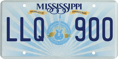 MS license plate LLQ900
