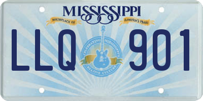 MS license plate LLQ901