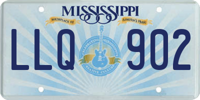 MS license plate LLQ902