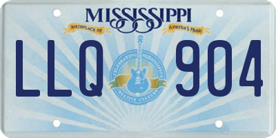 MS license plate LLQ904