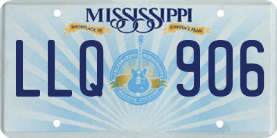 MS license plate LLQ906