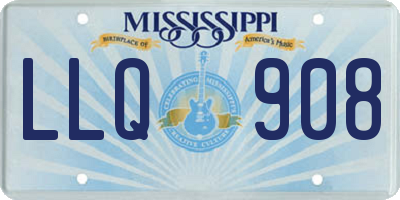 MS license plate LLQ908