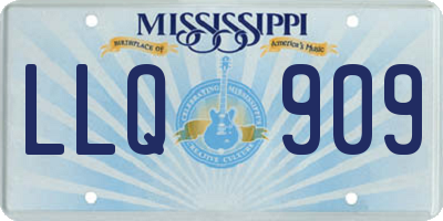 MS license plate LLQ909