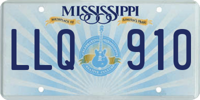 MS license plate LLQ910