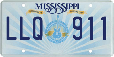 MS license plate LLQ911