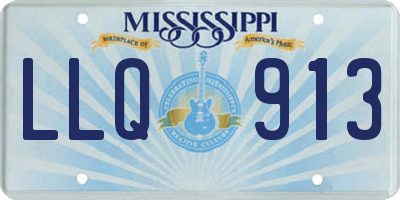 MS license plate LLQ913