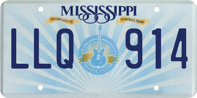 MS license plate LLQ914