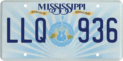 MS license plate LLQ936