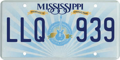 MS license plate LLQ939