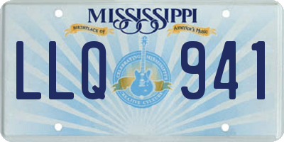 MS license plate LLQ941