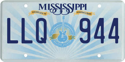 MS license plate LLQ944