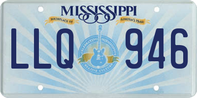 MS license plate LLQ946
