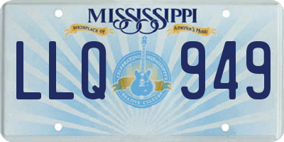 MS license plate LLQ949