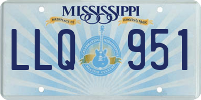 MS license plate LLQ951