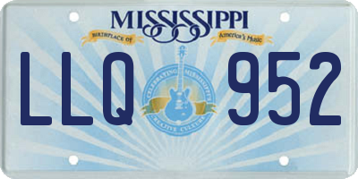 MS license plate LLQ952