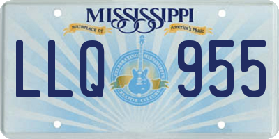 MS license plate LLQ955