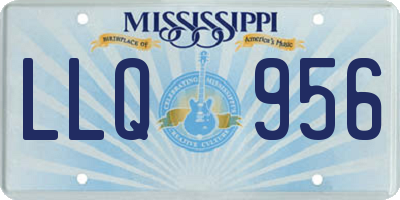 MS license plate LLQ956