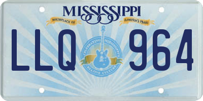 MS license plate LLQ964