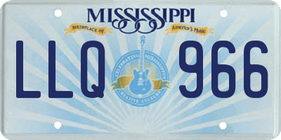 MS license plate LLQ966