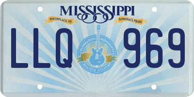 MS license plate LLQ969