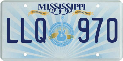 MS license plate LLQ970