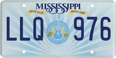 MS license plate LLQ976