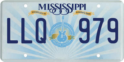 MS license plate LLQ979