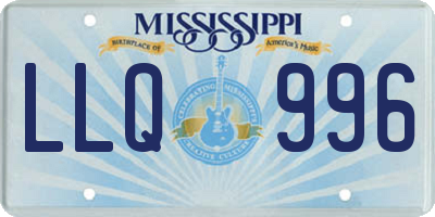 MS license plate LLQ996