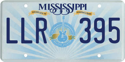 MS license plate LLR395