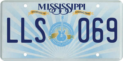 MS license plate LLS069