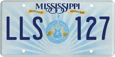 MS license plate LLS127