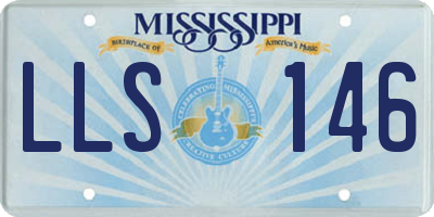 MS license plate LLS146