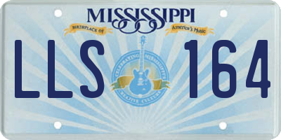 MS license plate LLS164