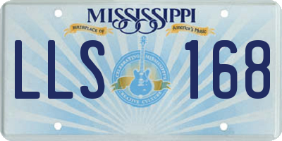 MS license plate LLS168