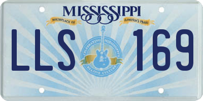 MS license plate LLS169