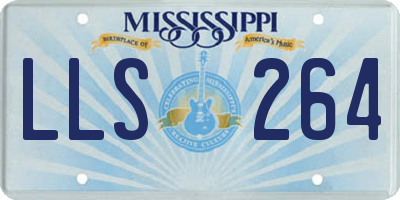 MS license plate LLS264