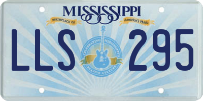 MS license plate LLS295