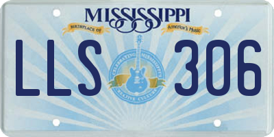 MS license plate LLS306