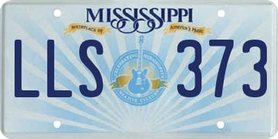 MS license plate LLS373