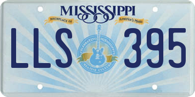 MS license plate LLS395